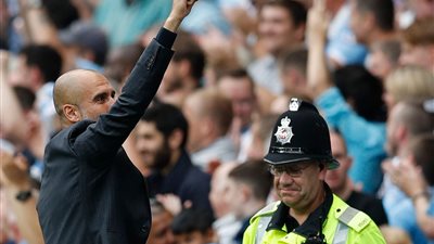 جوارديولا يحقق رقمًا قياسيًا مع الـ«سيتى» بعد الفوز على يونايتد