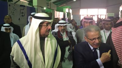 سفير السعودية يصل معرض الكتاب لافتتاح جناح المملكة (صور)