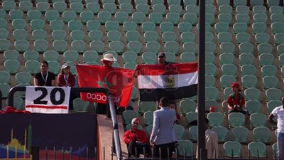 جماهير مصر تساند المغرب أمام ناميبيا بأمم أفريقيا (صور)