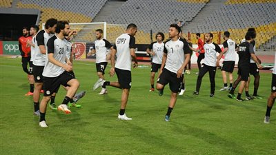 المنتخب يواصل تدريباته على ملعب الكلية الحربية استعدادا لمواجهة الكونغو