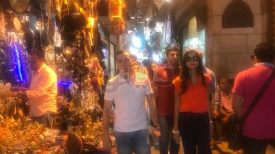 وزير شئون المغتربين الأرميني يزور خان الخليلي وحي الأزهر