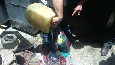 إعدام لحوم ودواجن فاسدة خلال حملة بالأميرية