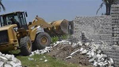 إزالة 23 حالة تعد على الأراضي الزراعية بطوخ