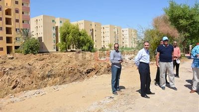 محافظ الوادى الجديد يتفقد موقع مشروع 