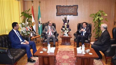 محافظ الفيوم يستقبل وزير التعليم العالي لافتتاح المستشفى الجامعي الجديد