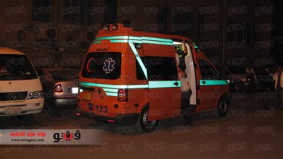 8 سيارات إسعاف لإنقاذ المصابين في انهيار عقار حدائق القبة