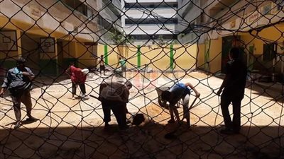 إيقاف أعمال مخالفات بناء بمدرسة في العمرانية (صور)