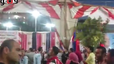 أضواء الألعاب النارية تغطي سماء أسيوط احتفالا بفوز السيسي (فيديو)