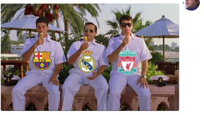 هنيدي يسخر من خسارة برشلونة وليفربول ومدريد