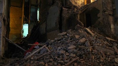 النيابة تعاين عقار حدائق القبة المنهار صباح اليوم