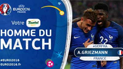 جريزمان أفضل لاعب في لقاء فرنسا وألمانيا بنصف نهائي «اليورو»