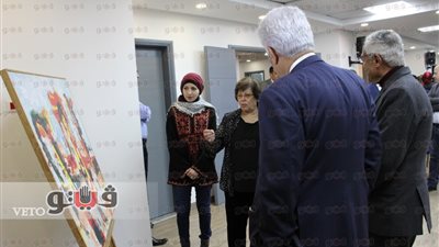 بالصور.. لوحات لطيفة يوسف وأماني البابا في صالون فلسطين الثقافي