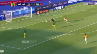 كودجيا يتقدم بالهدف الأول لكوت ديفوار في مرمى جنوب أفريقيا