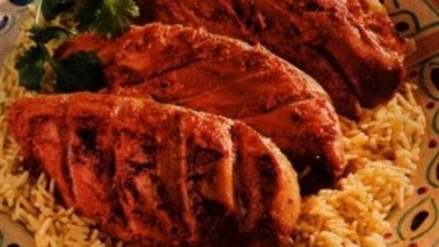 صدور الدجاج بالأرز لـ