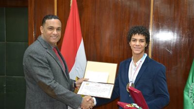 الدقهلية تكرم بطل العالم في رياضة 