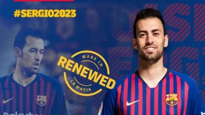 برشلونة يجدد تعاقد بوسكيتس لـ2023