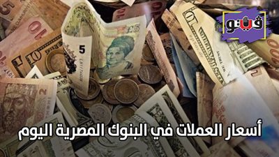 اسعار العملات في البنوك المصرية اليوم | اسعار العملات مقابل الجنيه اليوم