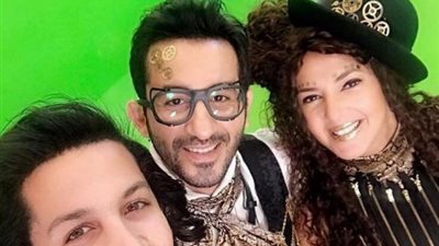 بالصور.. كواليس إعلان أحمد حلمي ودنيا سمير غانم لمؤسسة مجدي يعقوب