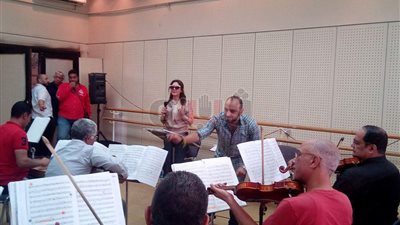 بالصور.. نادية مصطفى تبدأ بروفات حفلها في مهرجان الموسيقى العربية