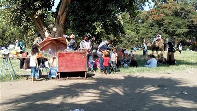 بالصور.. تزايد الإقبال على القناطر الخيرية للاحتفال بالعيد