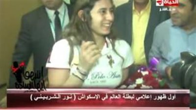 بالفيديو.. «نور الشربيني»: كنت منتظرة لحظة احتضان والدي بعد الفوز