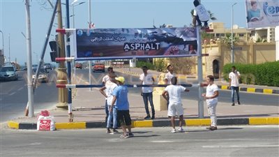 بالفيديو والصور.. استعدادات مهرجان أسفلت الرياضى في الغردقة
