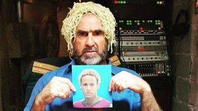 «كانتونا» يسخر من قصة شعر «نيمار» (صورة)