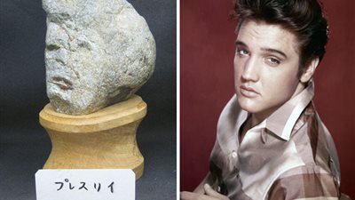 بالصور.. متحف ياباني لصخور تشبه وجوه البشر