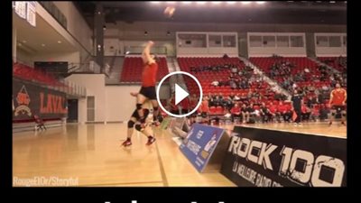 بالفيديو.. لاعبو فريق كرة طائرة يتجنبون خسارة بضربتين رائعتين