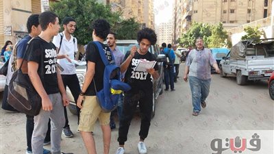 اختناق طلاب «أمير الجيوش» بباب الشعرية بسبب حريق أمام باب اللجنة