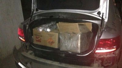 ضبط مواد متفجرة داخل سيارة برفح