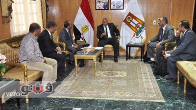 محافظ الوادي الجديد يلتقي وفد جمعية رجال أعمال الإسكندرية