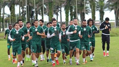 المصري يؤدي مرانه الأول بالجابون استعدادا لمونانا بالكونفدرالية (صور)