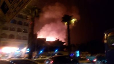انتداب المعمل الجنائي لبيان سبب حريق بجوار فندق بالهرم