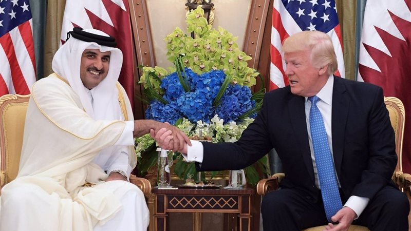 تميم بن حمد ودونالد