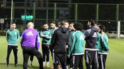 المصري يؤدي مرانا خفيفا قبل مواجهة المقاصة