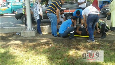 إصابة شخصين بحادث انقلاب سيارة بمحور صلاح سالم