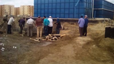 «الصرف الصحي» ببورسعيد تعاين عقارات المنحة الإماراتية