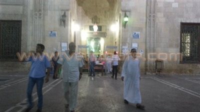 بوابات إلكترونية بمسجد السيد البدوي بطنطا لأدء صلاة العيد