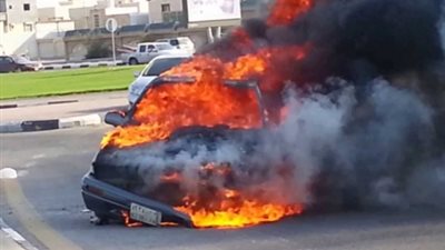 التحريات الأولية: ماس كهربائي وراء حريق سيارة العمرانية