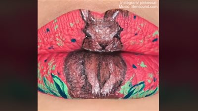 فنانة مكياج تحتفل بعيد الفصح على طريقتها الخاصة (فيديو)