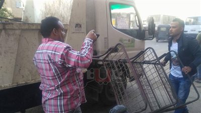 بالصور.. حملة لإزالة الإشغالات بـ5 مناطق بشمال الجيزة