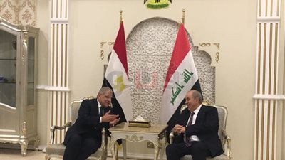 25 صورة ترصد تفاصيل زيارة محلب لبغداد للمشاركة في إعادة إعمار العراق