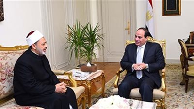«الطيب» يستعرض مع السيسي جهود الأزهر لتجديد الخطاب الديني