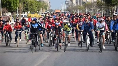 300 درَاج في افتتاح لقاءات الواعدين رياضيا ببورسعيد