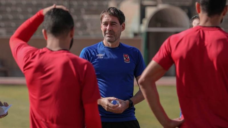 جانب من تدريبات الاهلي