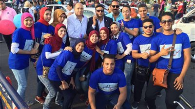 شباب «من أجل مصر» يتناولون الإفطار مع نزلاء دار المسنين ببورفؤاد