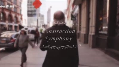 رجل يحول ضوضاء أعمال الحفر إلى لوحة موسيقية رائعة (فيديو)