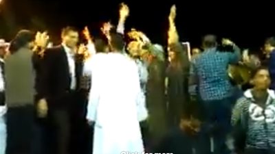 حفل زفاف يتحول لكارثة (فيديو)