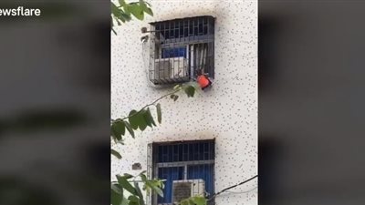 موقف بطولي لرجل أنقذ طفلا من الموت (فيديو)